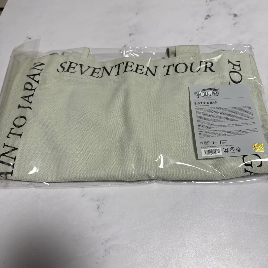 SEVENTEEN FOLLOW AGAIN ショルダーストラップ トートバッグ seventeen 公式 follow ショルダーバッグ ライブグッズ セブチ