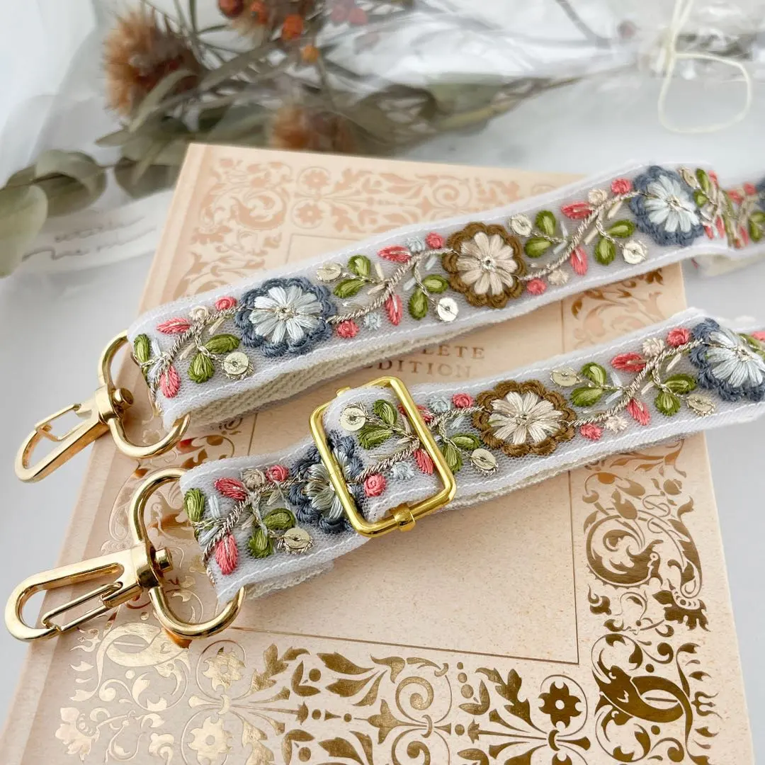 Thumbnail of Restock ☆ Smartphone Shoulder Strap / Indian Embroidery Ribbon / Handmade
