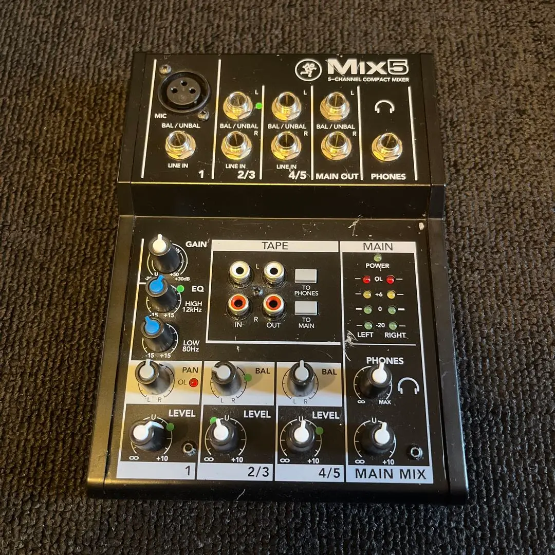 極美品5-CHANNEL COMPACT MIXER MIX5＋純正アダプター Amazon.com: PowerTech AC/DC Adapter for Mackie Mix5 5