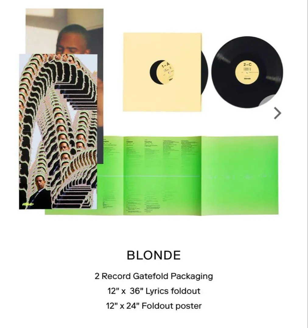 Frank Ocean blond クリアレコード 中古品 Frank Ocean blond クリアレコード 中古品 BLONDE (ORIGINAL