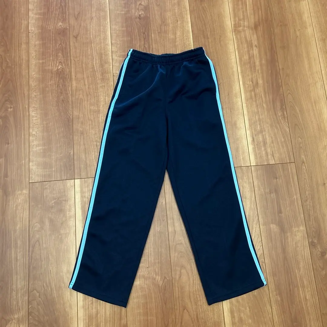 Thumbnail of Jersey pants, navy, single line, light blue, size 150