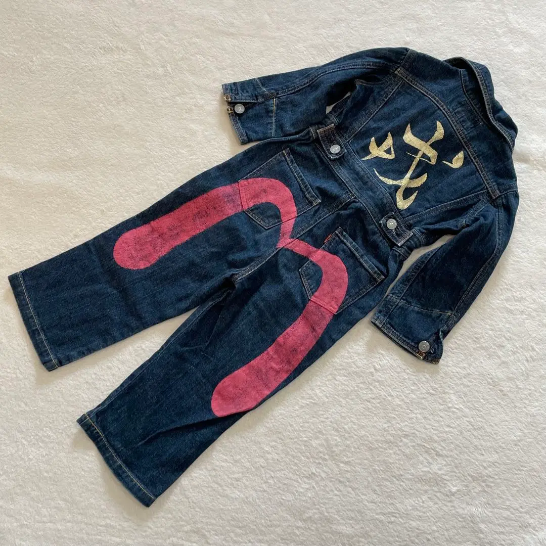 Evisu donna エヴィスドンナ　かもめ　ジャンパースカート　サロペット Evisu donna エヴィスドンナ かもめ ジャンパースカート