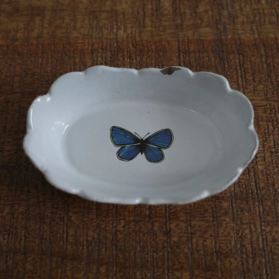 【Astier de Villatte】バタフライ 小皿 Astier de Villatte】バタフライ 小皿
