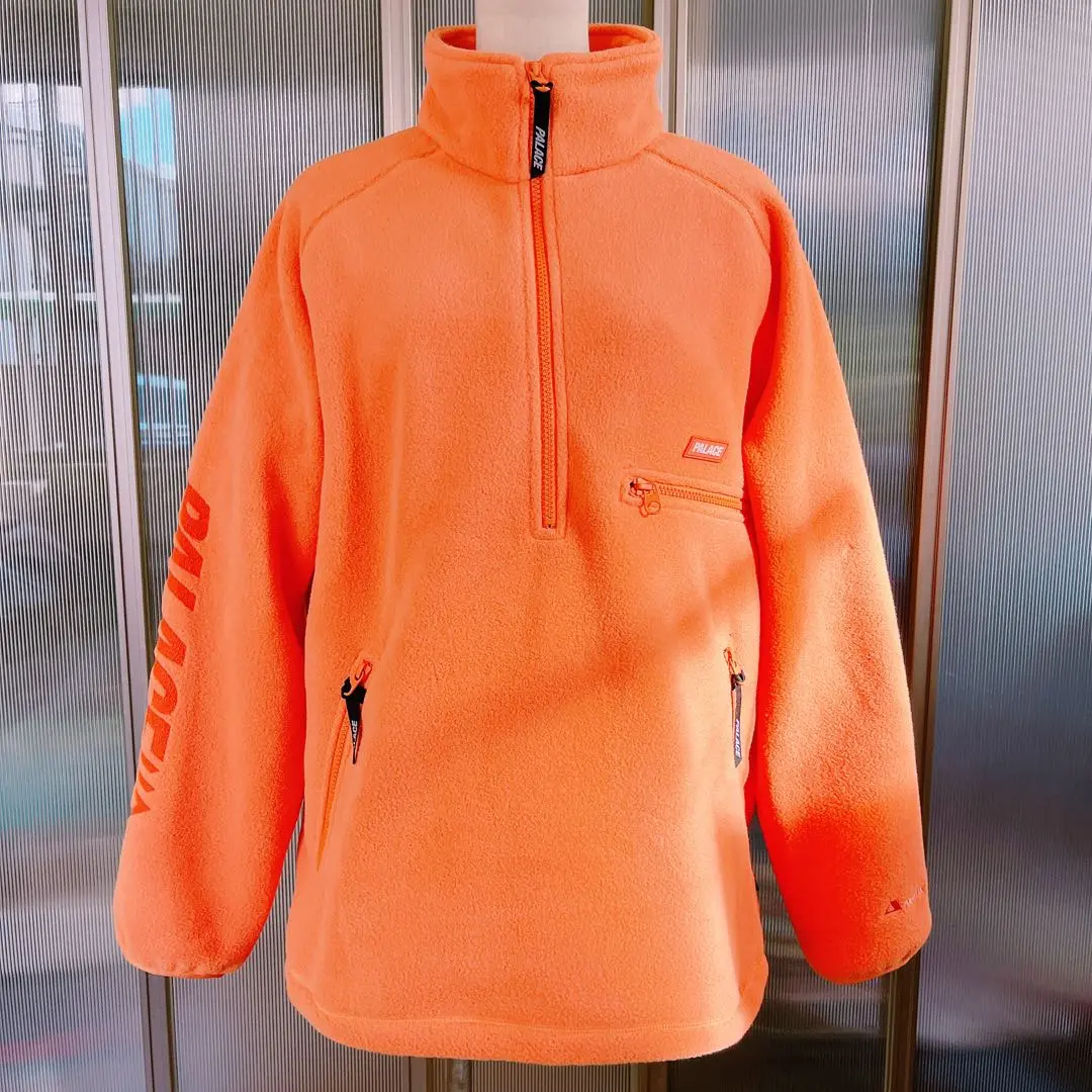 PALACE パレス スケートボードズ チェック ハーフジップ ポロシャツ 長袖 cliffedge_18050707