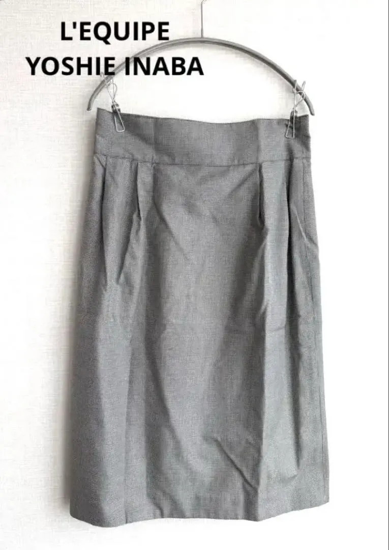 Thumbnail of L'EQUIPE YOSHIE INABA Houndstooth Tight Skirt Silk