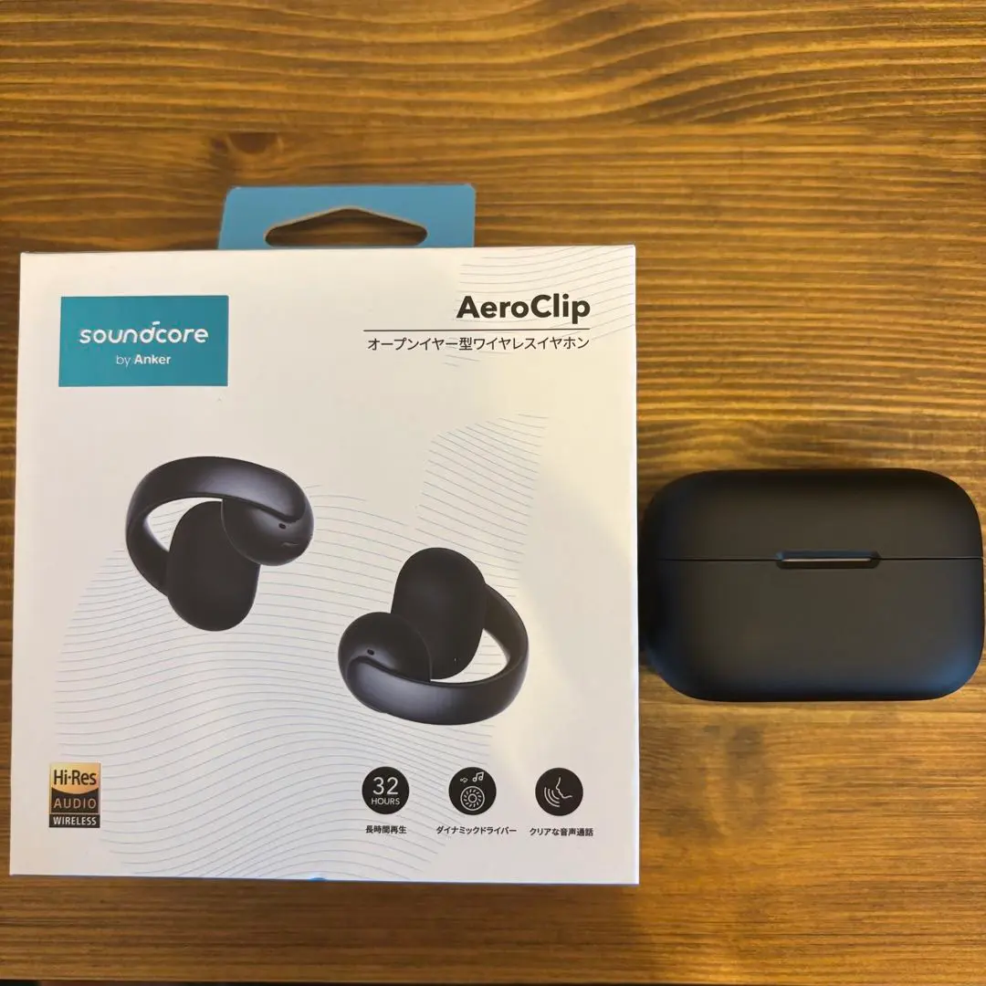 Anker AeroClip ブラック ほぼ未使用 Anker アンカー ワイヤレスイヤホン イヤーカフ型 Soundcore