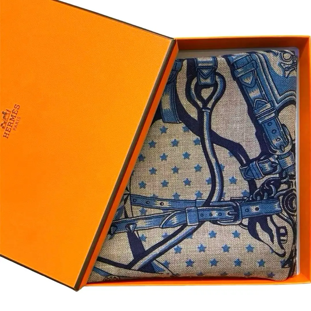 専用 HERMES カシシル スプリングス エトゥープ カレ140 【中古