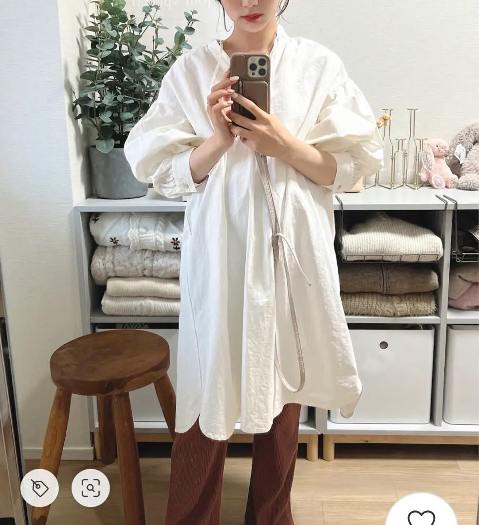 Thumbnail of Long-sleeved shirt dress
