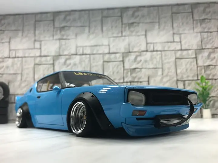 1/43　スカイライン改　ケンメリ2Dr　SSRマークⅢ アルミ製　深リム 1/43 スカイライン改 ケンメリ2Dr SSRマークⅢ アルミ製 深リム