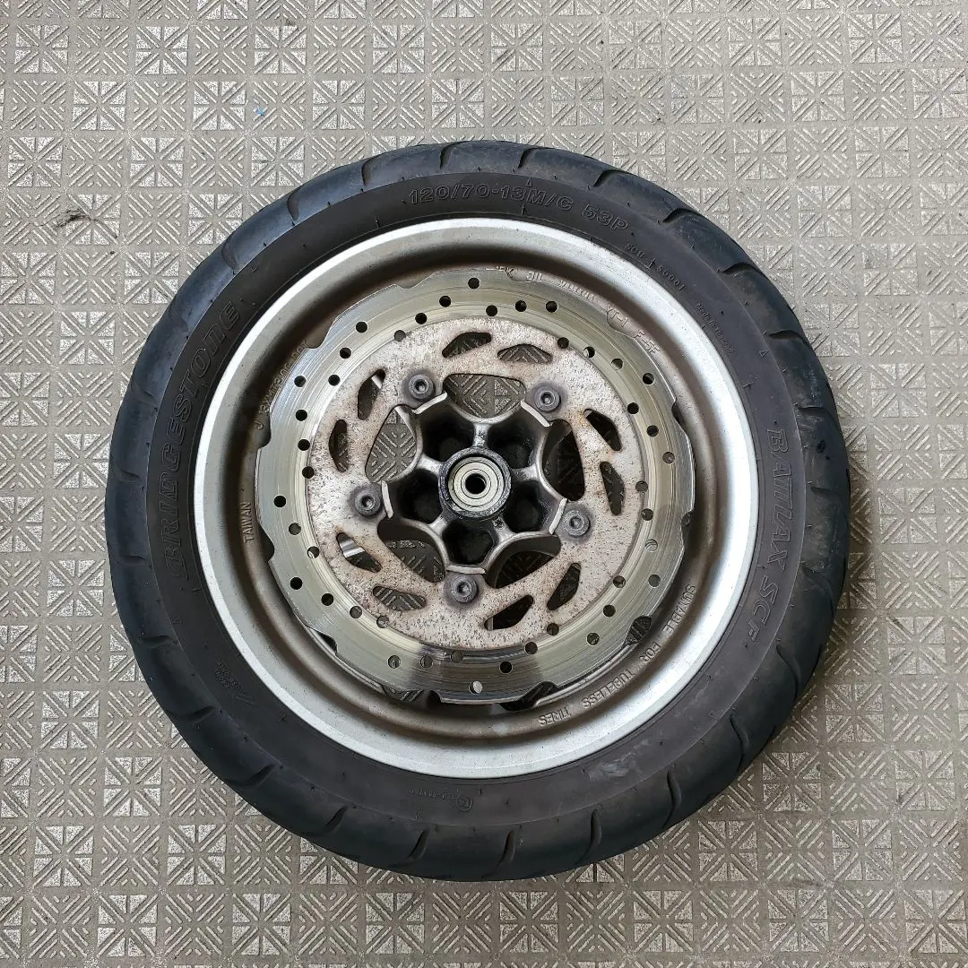 SG52J マジェスティS 純正前後ホイール S-MAXにて使用 YAMAHA 【在庫処分】ヤマハ マジェスティS/SMAX155 社外 前側