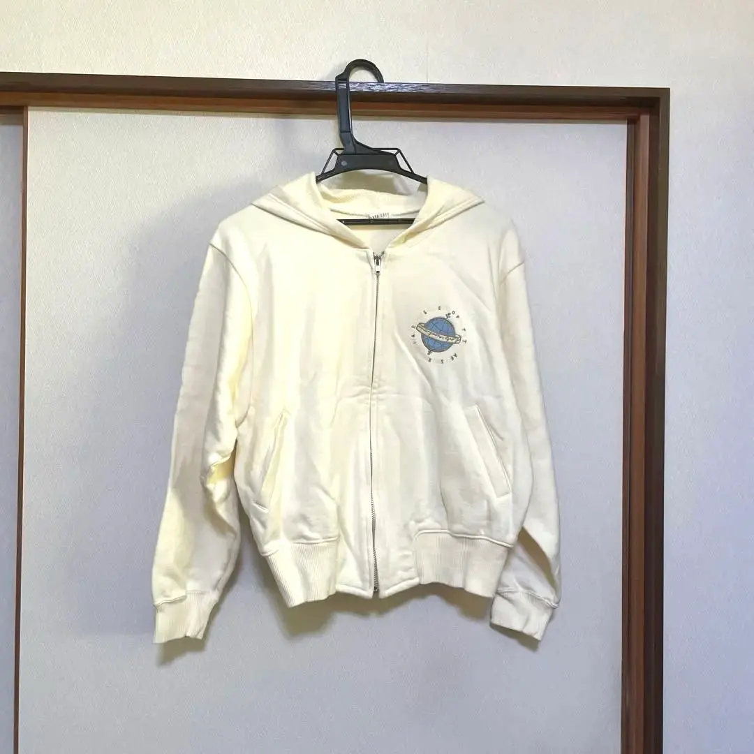 Thumbnail of Ships within 24 hours ⭕️: Earth Logo White Hoodie