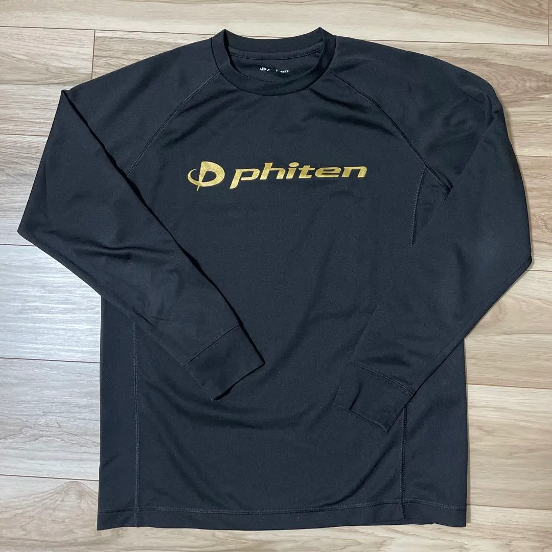 Thumbnail of Phiten RAKU Shirt Long Sleeve S Black Gold