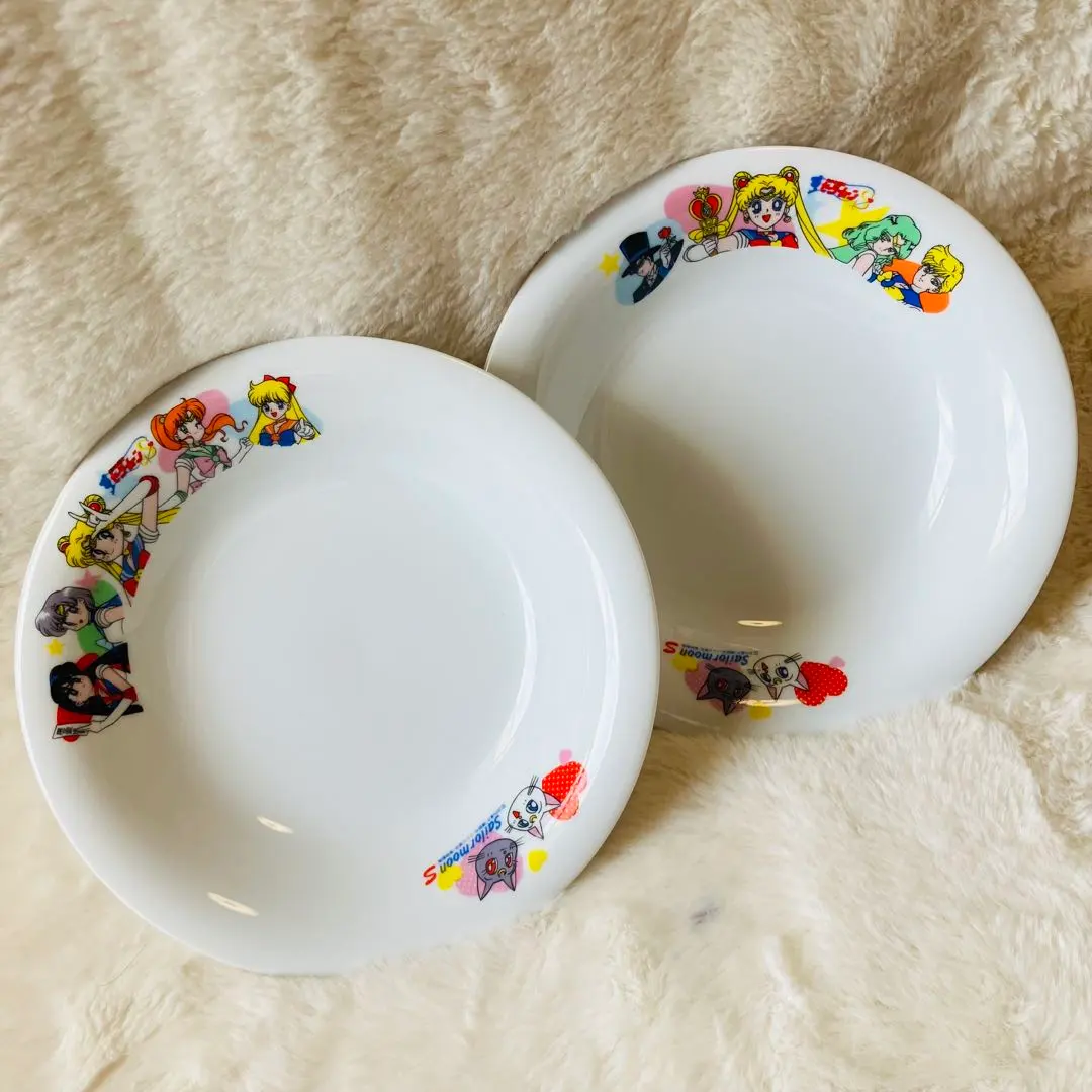 Thumbnail of [Defective] Retro Sailor Moon S Plate Set of 2, Vintage, Original