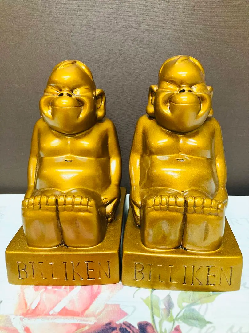阪神タイガース ラッキービリケン像 ゴールド 阪神タイガース ラッキー ビリケン Billiken コラボ 置物（S
