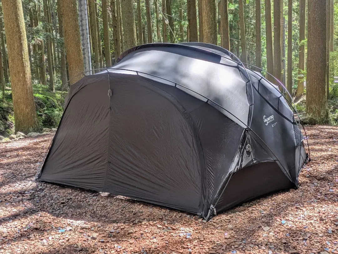 DOKICAMP G2000 拡張テント　インナーテント付き　人気のBlack DOKICAMP G2000｜シェルターGの半額以下で買える大人気テントを