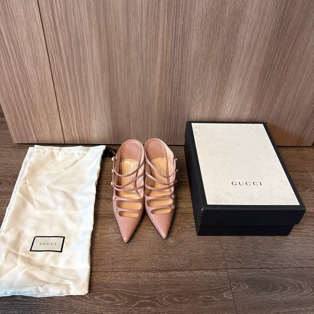 GUCCI ピンクページュ　パンプス　37 24cm 2025年最新】GUCCI カラー：ピンク系 ハイヒール・パンプスの