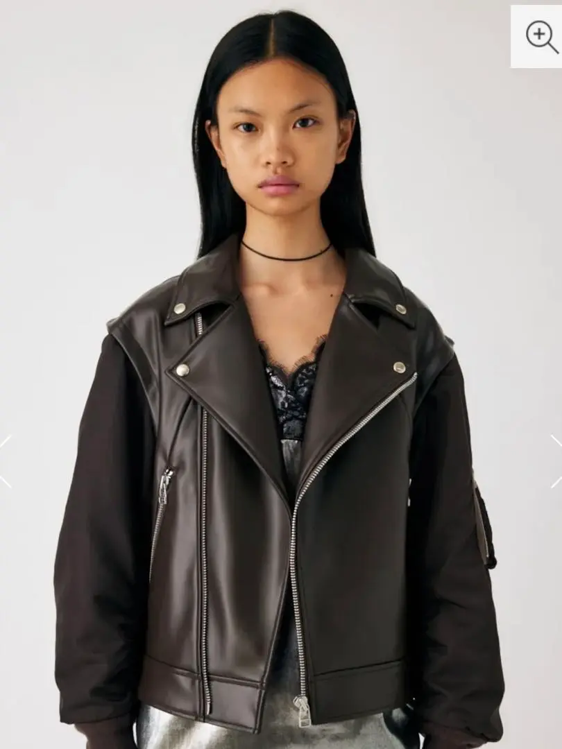 FAUX LEATHER DETACHABLE ジャケット MOUSSY（マウジー）の「FAUX LEATHER DETACHABLE ジャケット