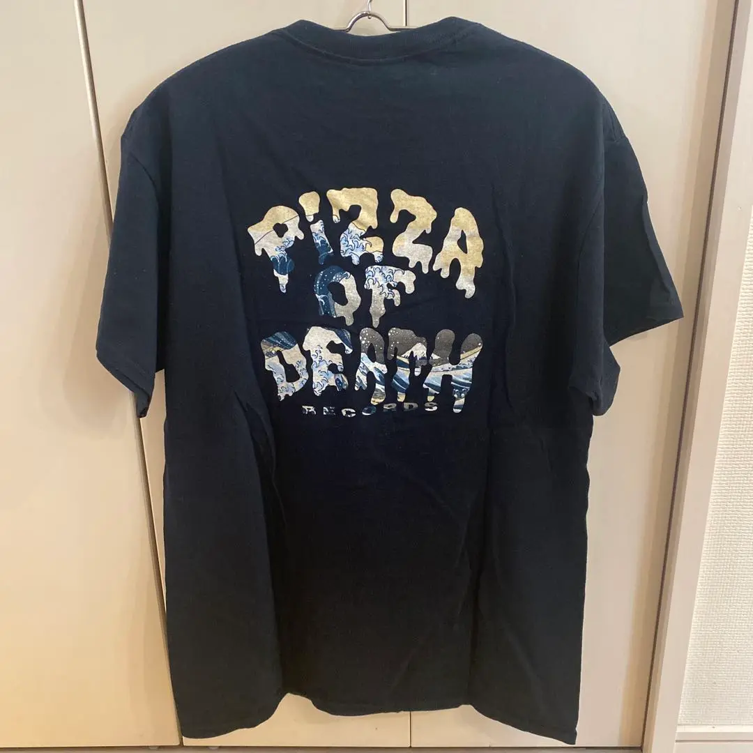 pizza of death 波柄 北斎 tシャツ 黒
