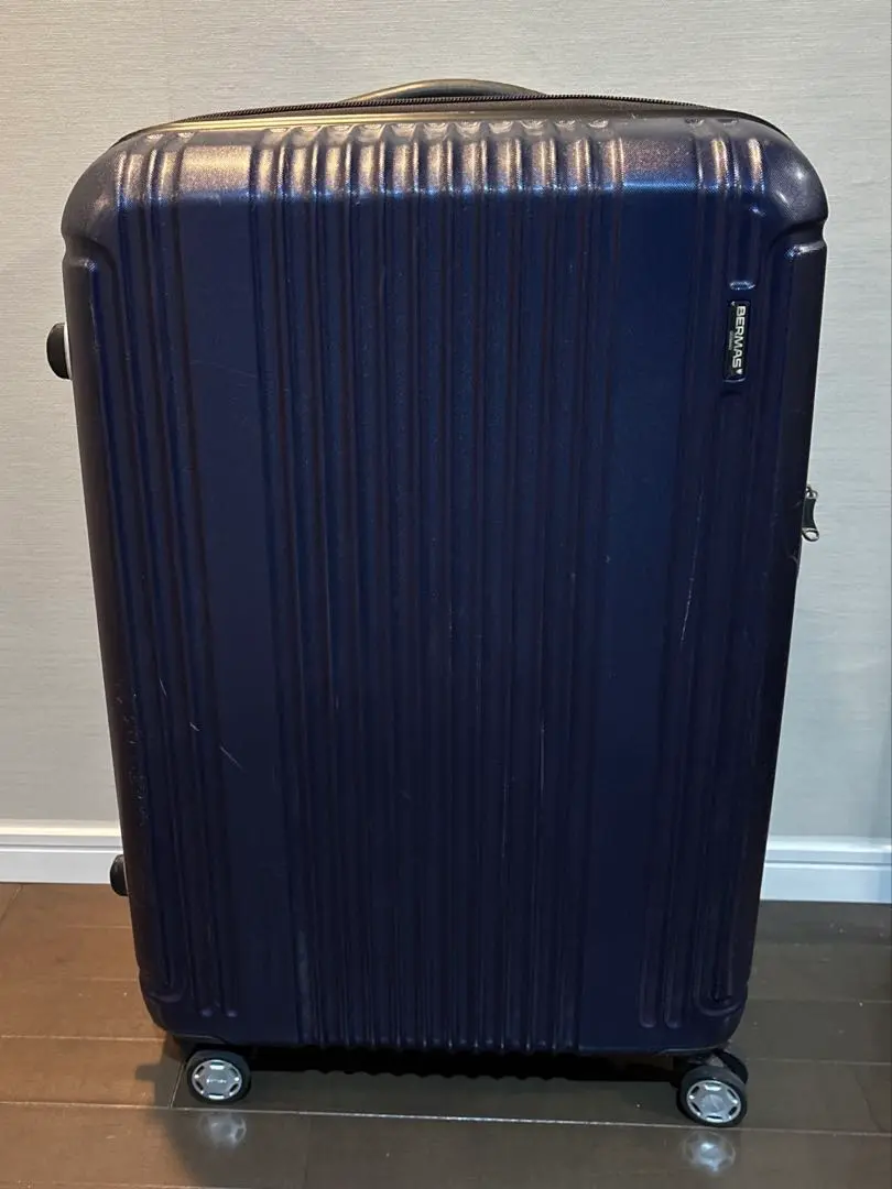 【美品】バーマス　プレステージ2　スーツケース　34L　ネイビー BERMAS バーマス プレステージ2 PRESTIGEII 83リットル 4輪