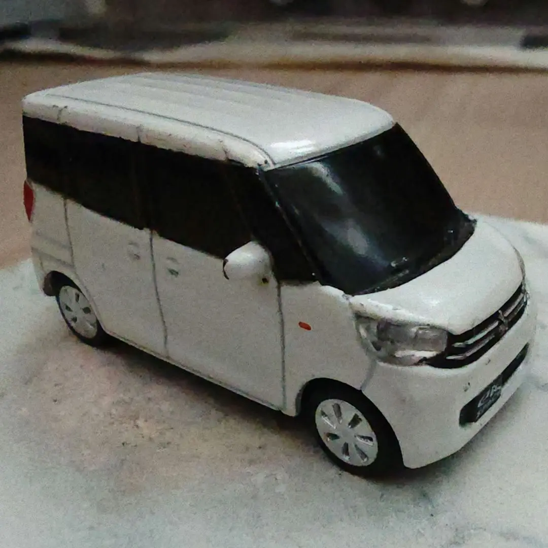 砂川 三菱 eKスペースカスタム ミニカー 未使用保管品 レア希少 京商 1/43 三菱 ekスペースカスタム ミニカー