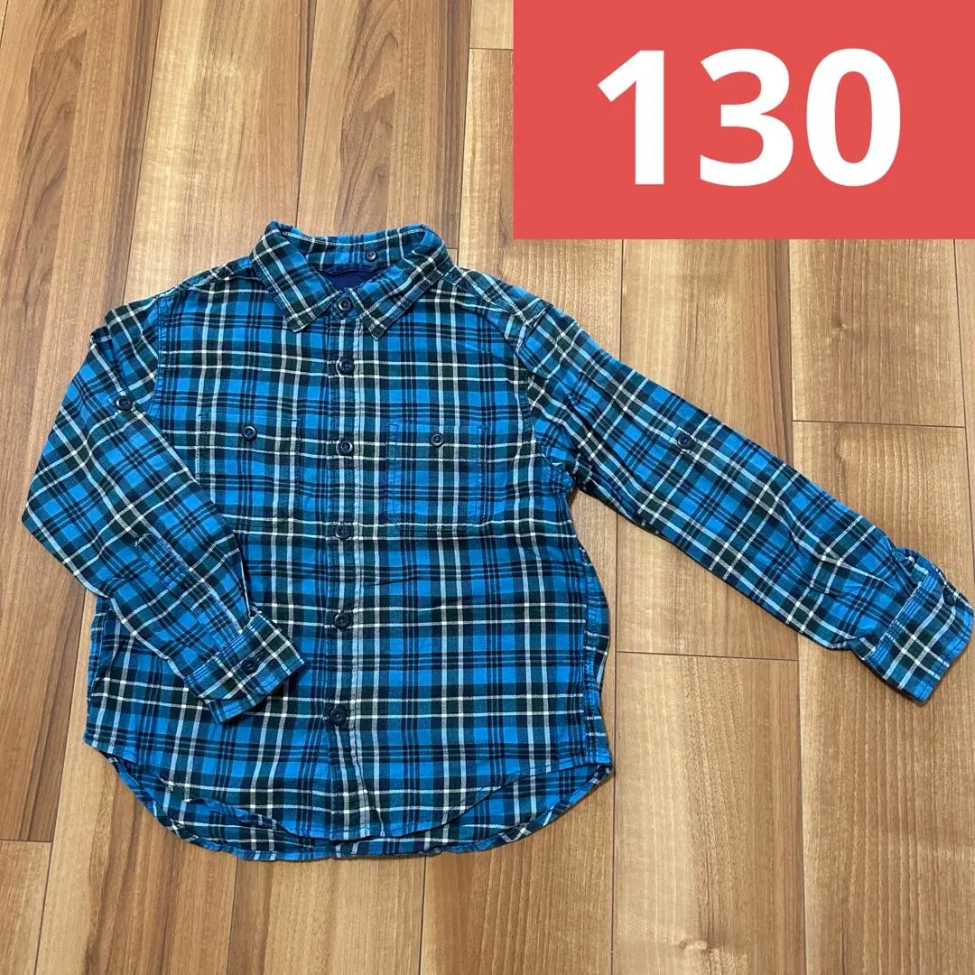 Thumbnail of 130 Check shirt Topvalu Boy Girl