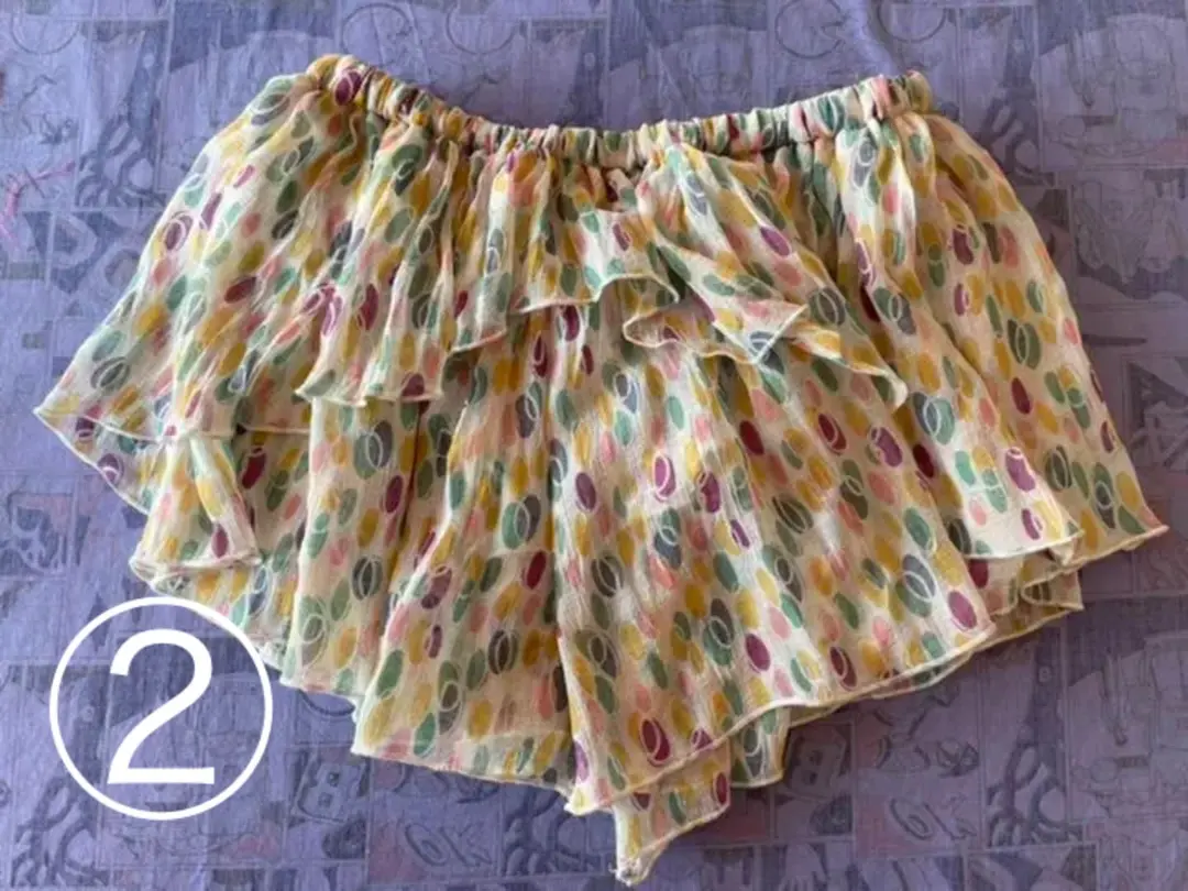 ② 水玉 臀部裙 肚皮舞 練習服 的縮圖