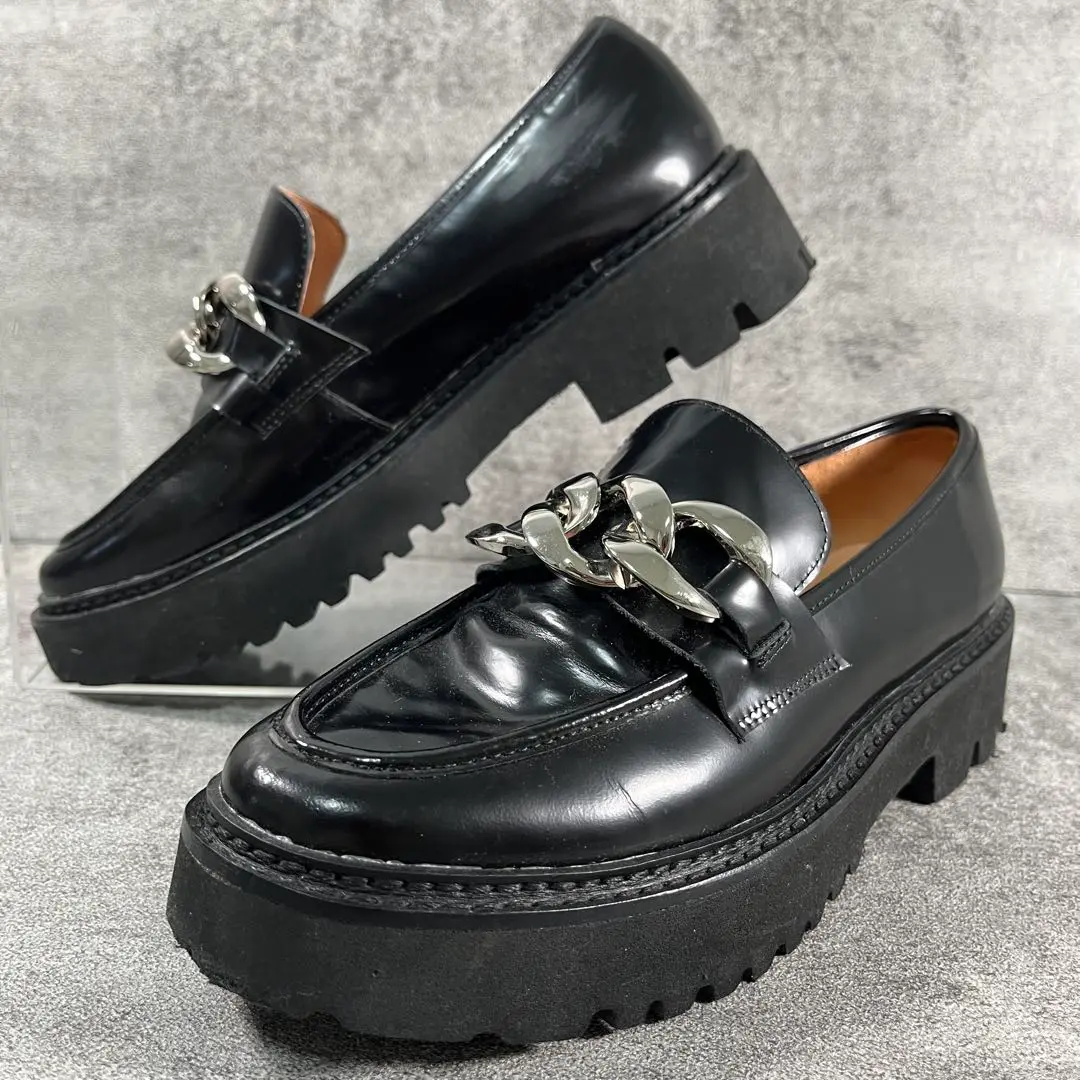 【美品】MOHI 厚底ローファー スリッポン シルバー 23㎝ 国内即発送】 楽天市場】厚底 シルバーの通販 スリッポン 靴 - 靴