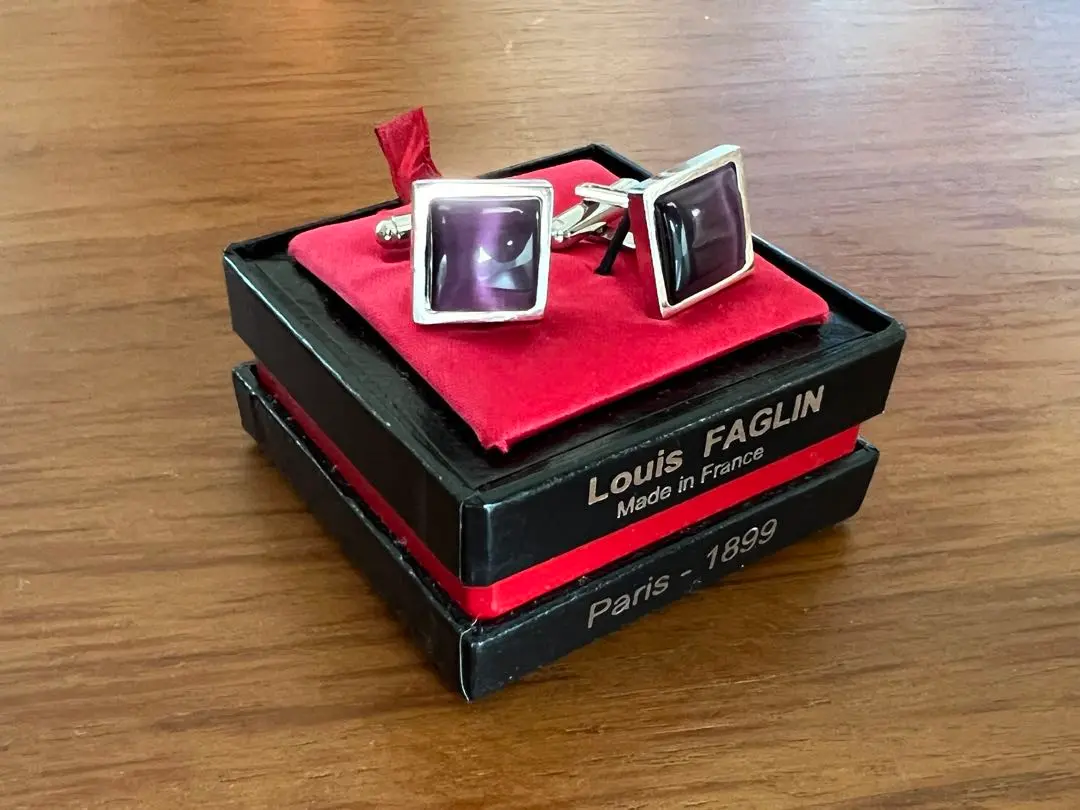 美品　セット　Louis FAGLIN ルイファグラン　ネクタイピン&カフス Louis FAGLIN＞ Centaure Silver Tie Clip/ネクタイピン