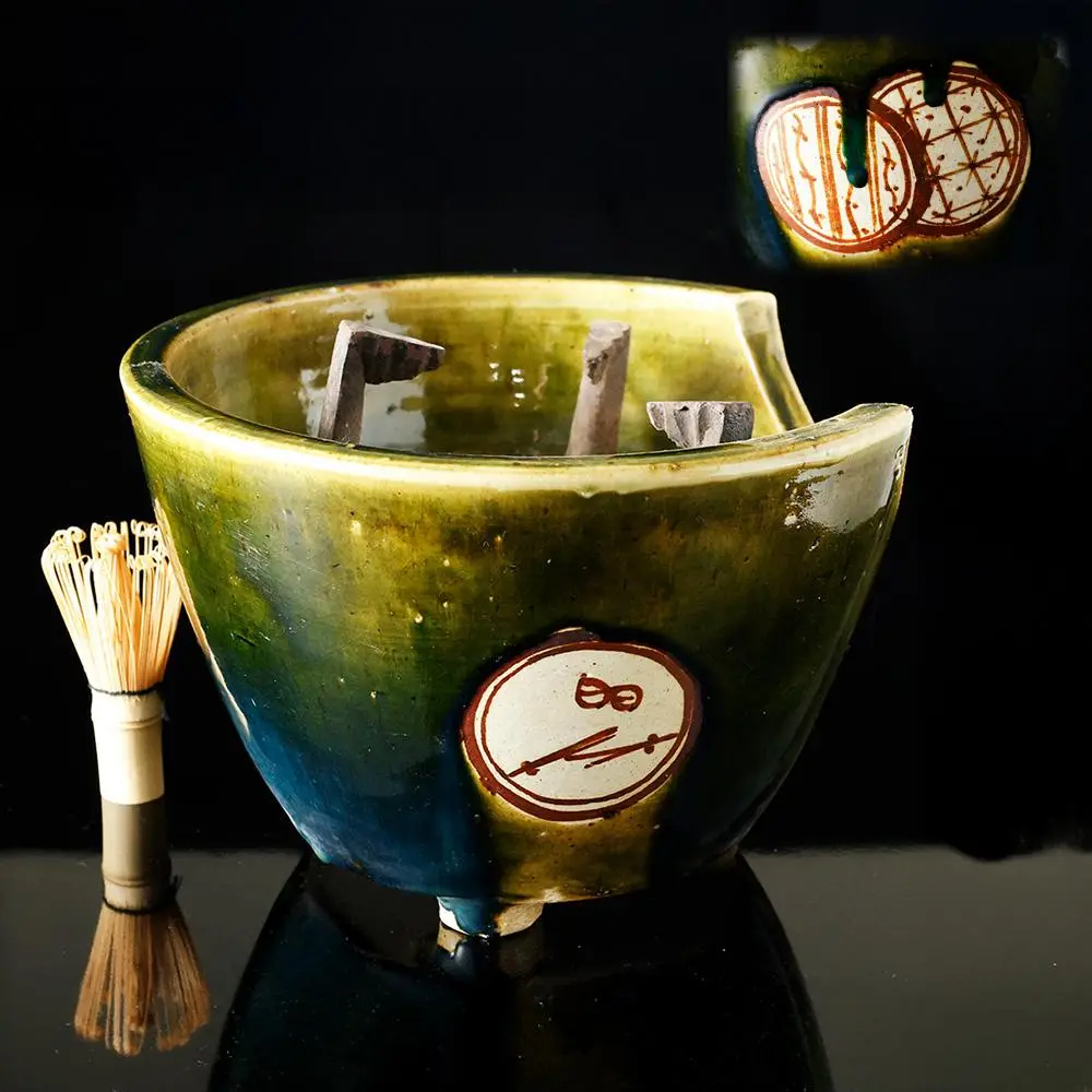 茶道具 古い 銅 風炉 瓶掛 火鉢 時代物 茶道具 古い 銅 風炉 瓶掛 火鉢 時代物