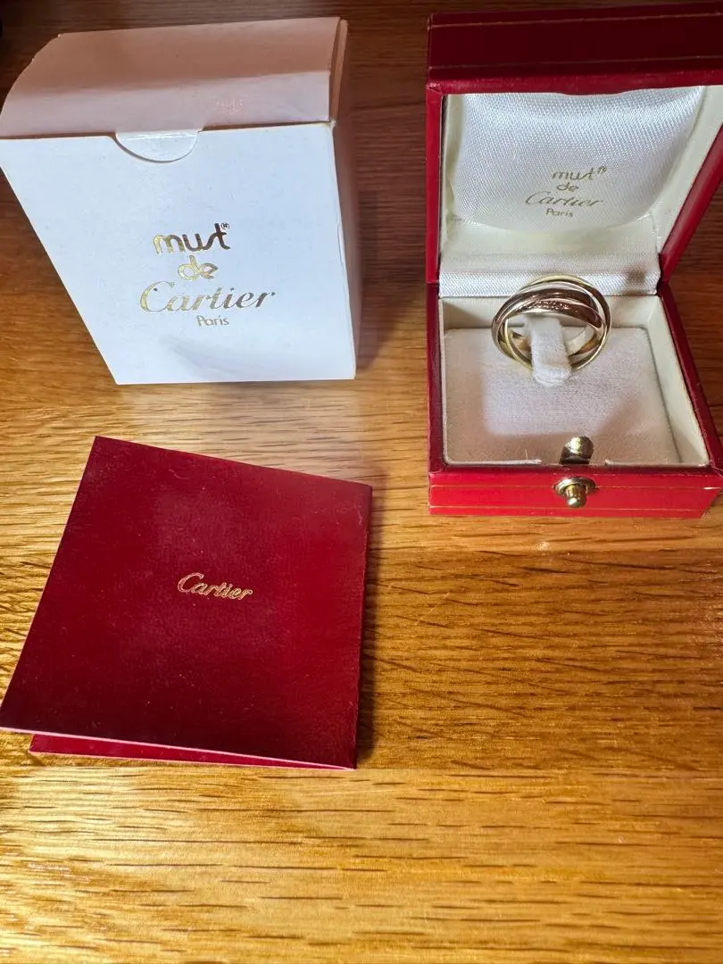 Thumbnail of Cartier Trinity Ring K18 (YG x PG x WG) 750 hallmark - This week only