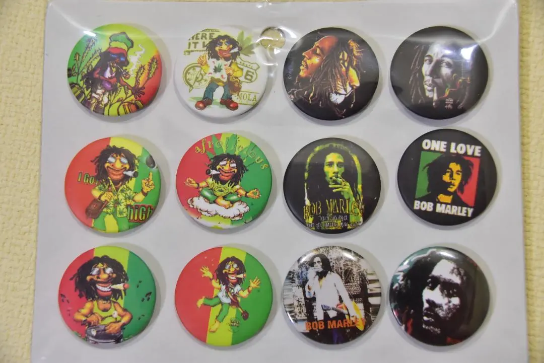 Thumbnail of ◆Set of 12 Can Badges◆BOB MARLEY◆Bob Marley◆3.1cm◆G