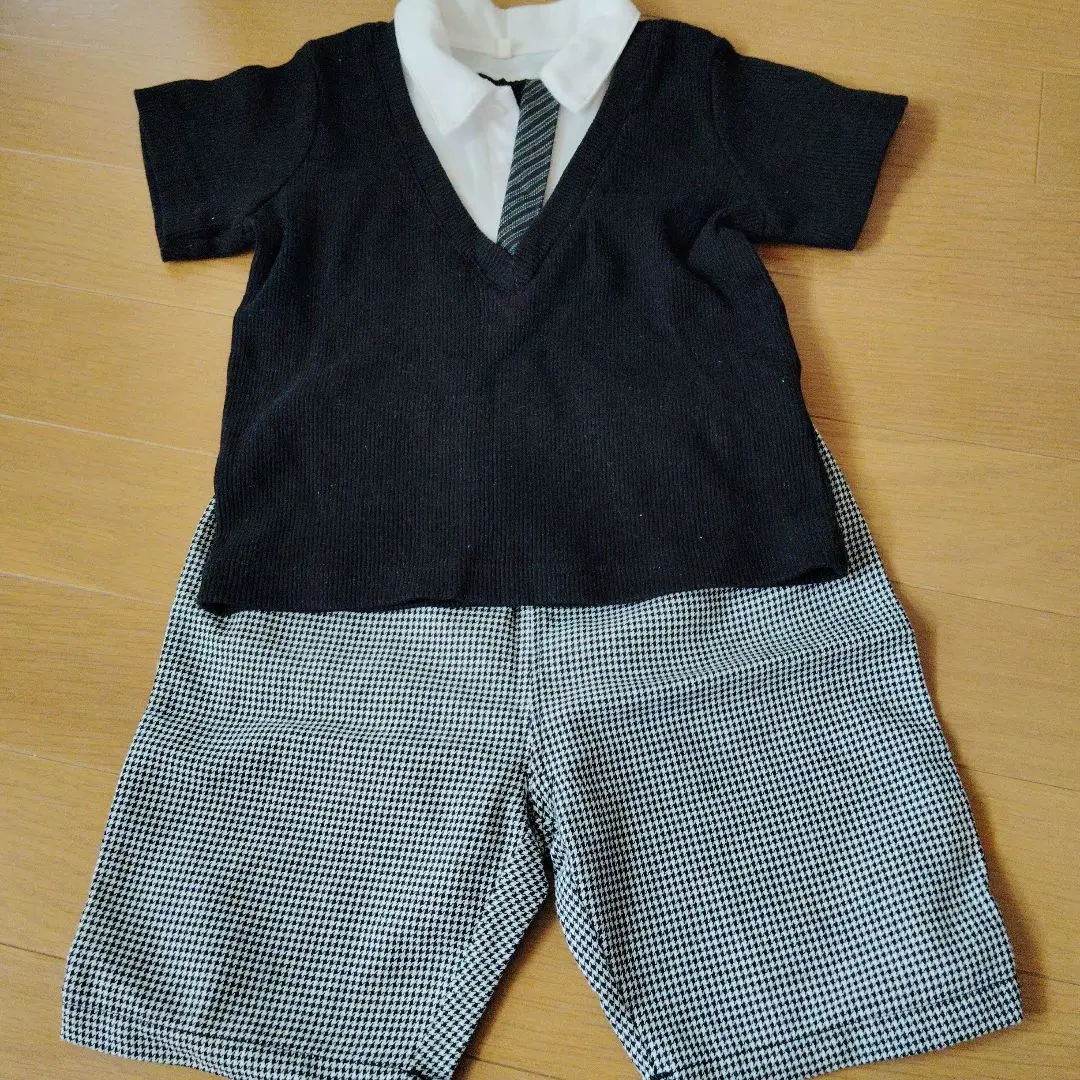 90公分男童正式服裝上下套裝 的縮圖