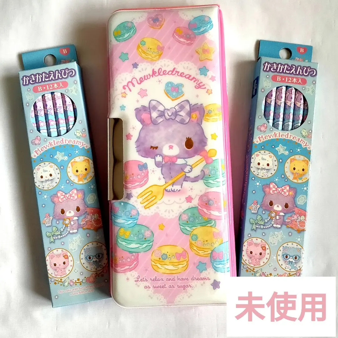 Thumbnail of Mewkledreamy Pencil Case Pencil Set Sanrio Pink Cat New