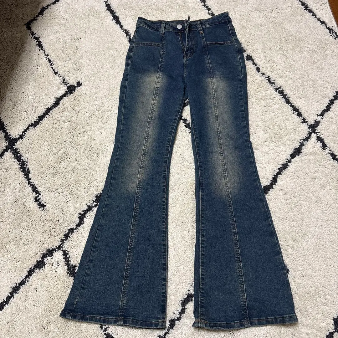 Thumbnail of Dark blue bootcut denim