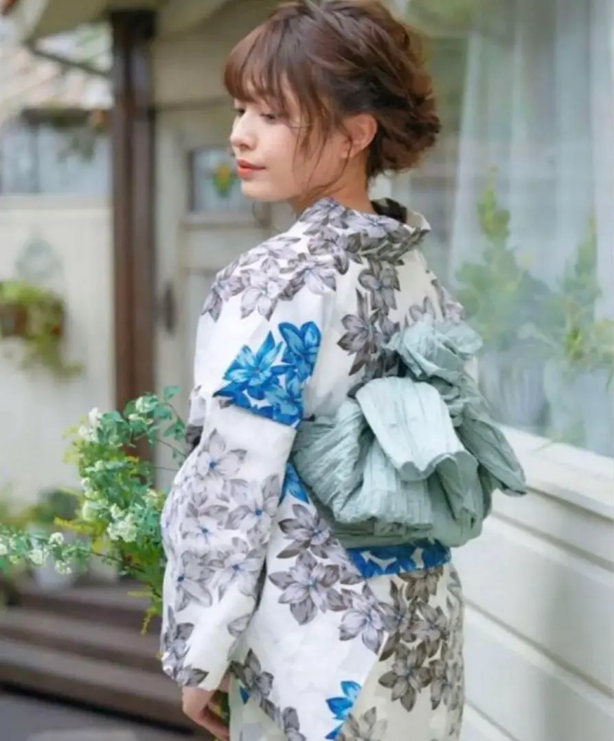 新品　完売品　ディータ　浴衣セット　紫陽花　ブルー　ピンク　淡い　グラデーション Amazon.co.jp: 完売品 ディータ 浴衣セット 紫陽花 ブルー