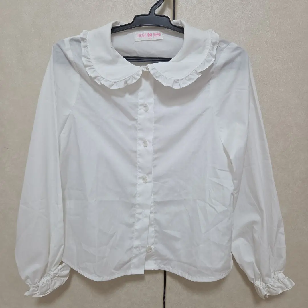Thumbnail of Mezzo Piano Frill Collar Long Sleeve Shirt 130