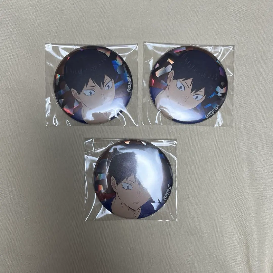 Thumbnail of Haikyu!! Itadakimasu! Can Badge - Tobio Kageyama - Set of 3