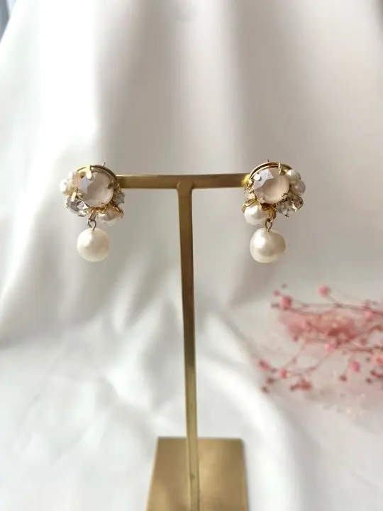 Thumbnail of Knitted Bijou Series ✴︎ Bijou & Pearl 007 Earrings