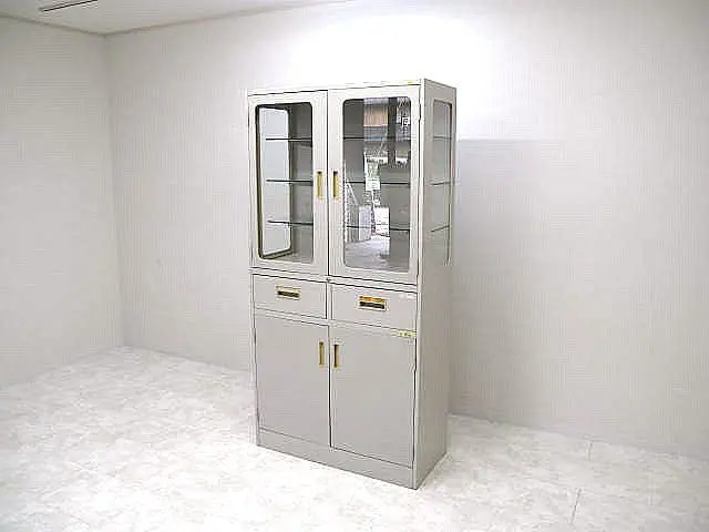 レトロ医療用機械棚 大正時代の希少なアンティーク医療棚｜幅82奥行38高さ147