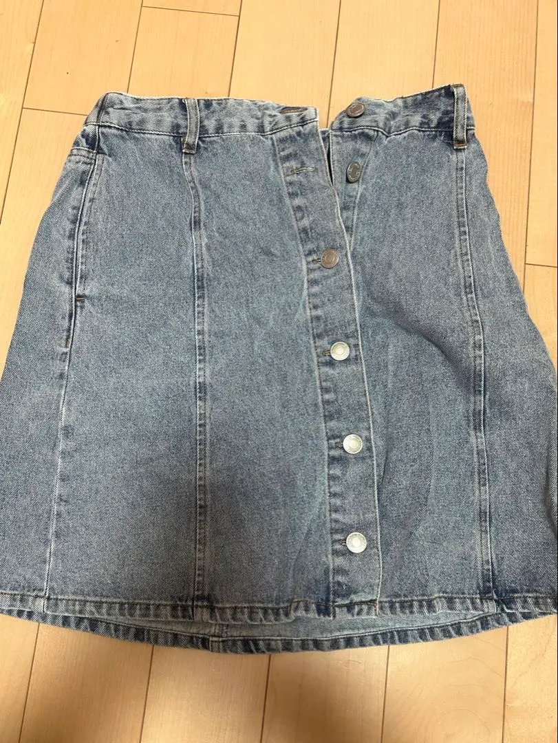 Thumbnail of Half price from 6,400 yen! AS KNOW AS PLUS denim mini skirt