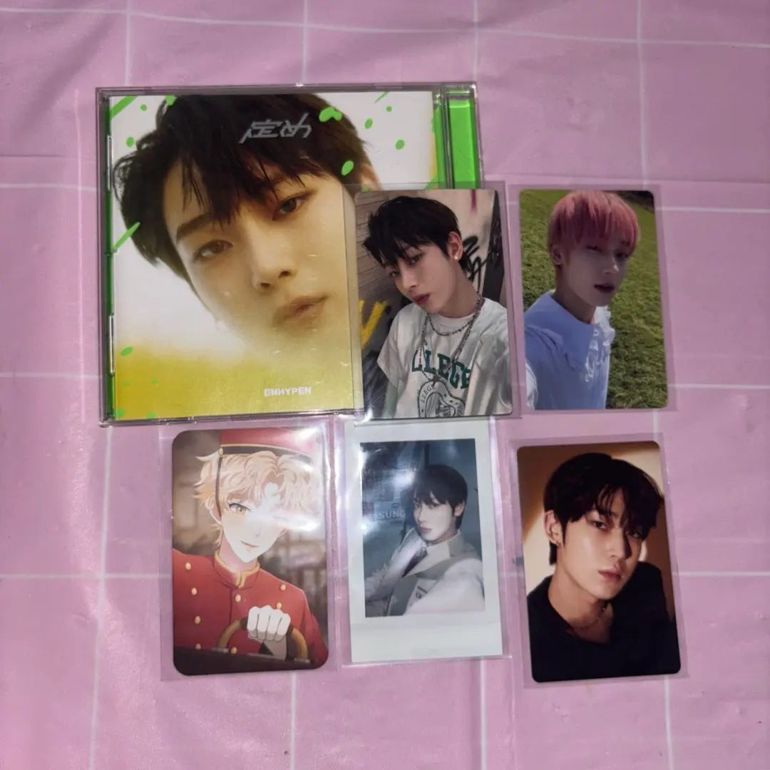 Thumbnail of ENHYPEN Sunoo Kim Collection Sale: Trading Cards (including a Cheki-style card) 5 cards, "定め" Sunoo CD