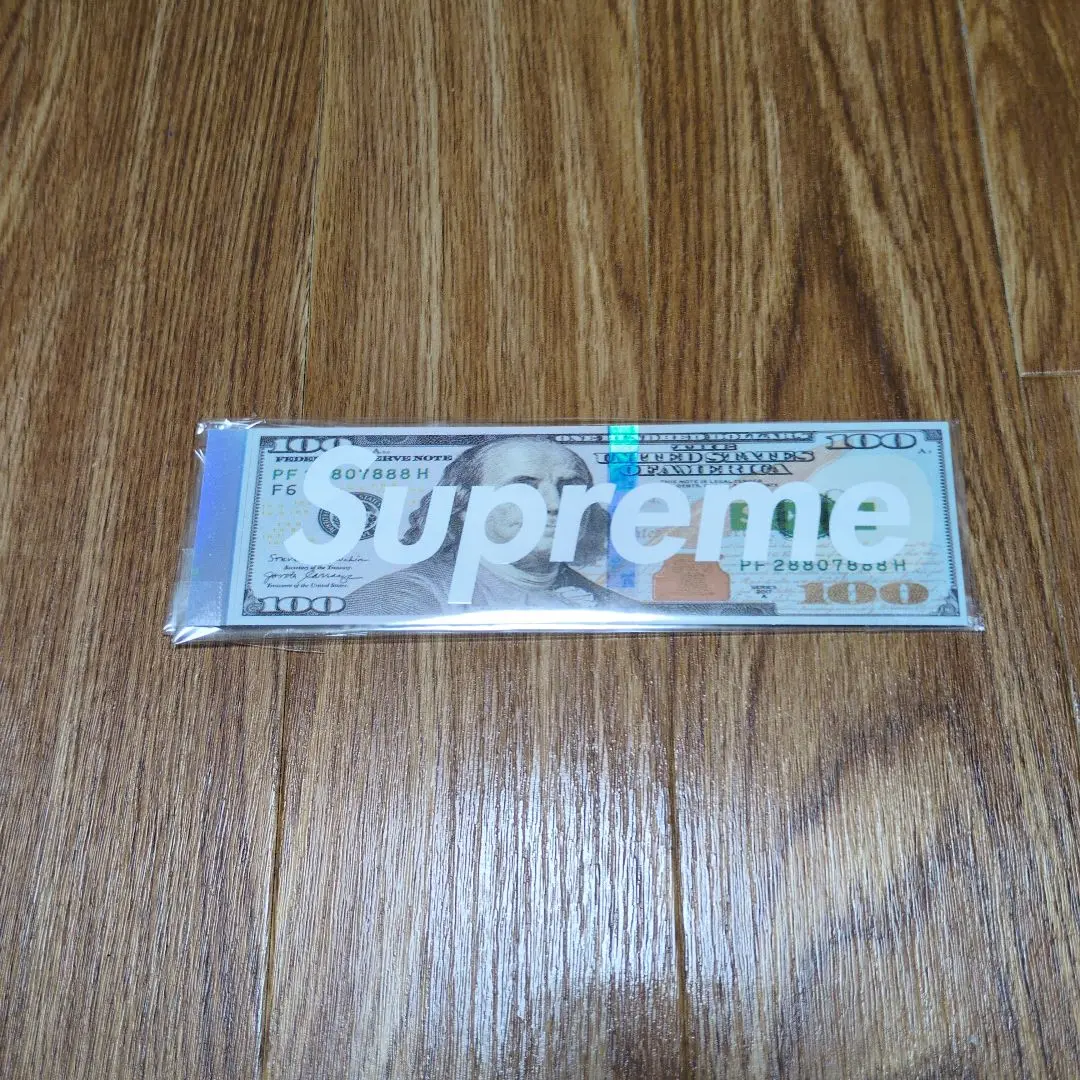 Thumbnail of Supreme $100 Bill Design Sticker B