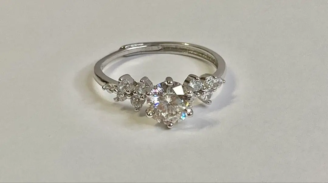 Thumbnail of Moissanite 1CT Ring Silver SV925