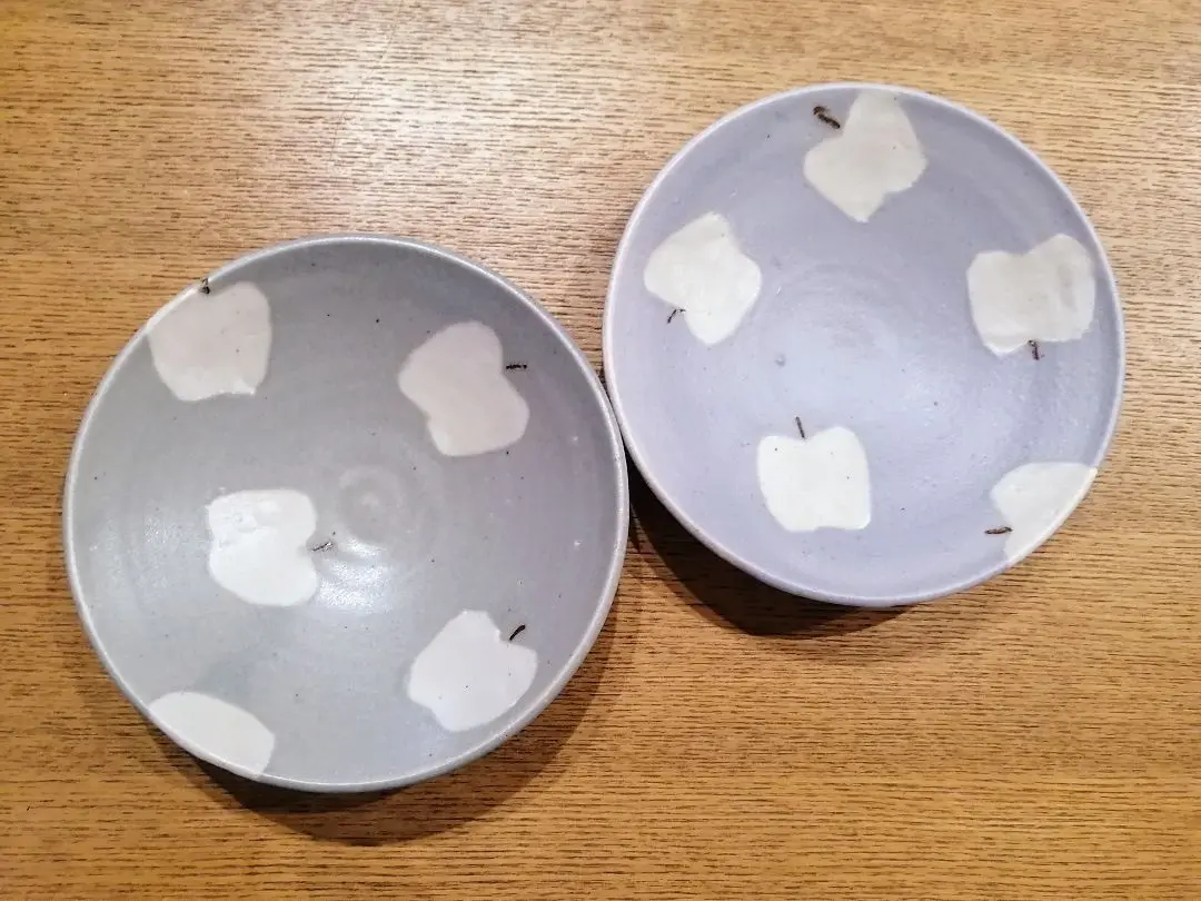 【新品未使用】原田晴子　ポットとDip Dish / りんごの2点 DSC03067_ff4d68a3-c11f-43cd-