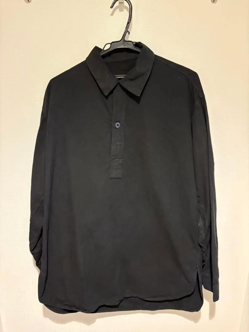 Thumbnail of Used Clothing Smock Shirt Black Dyed Pullover Military Fleece-lined