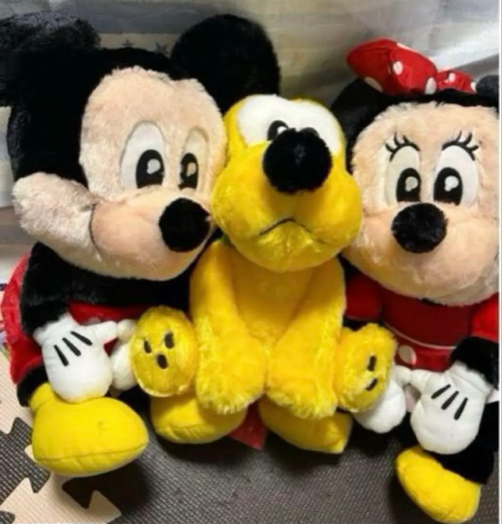 Thumbnail of Uru Rimi Disney Mickey Mouse Minnie Mouse Pluto Plush Toy