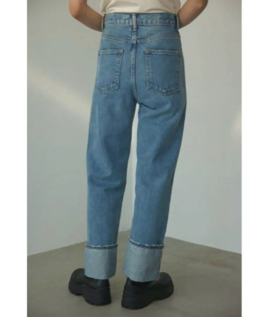 即完売商品　レア　BLACK BY MOUSSYセルビッジビンテージデニム　２５ BLACK BY MOUSSY | selvedge vintage denim (ストレート ) |SHEL