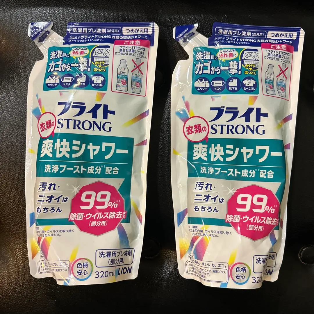ライオン ブライトSTRONG 衣類の爽快シャワー　400ml✖️10本セット ライオン ブライトSTRONG 衣類の爽快シャワー 本体