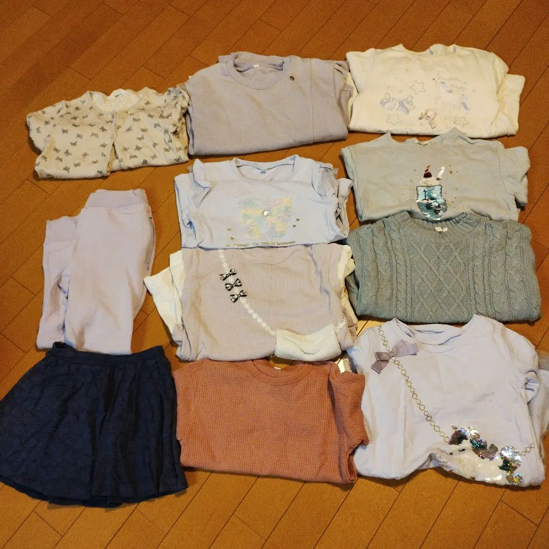 Thumbnail of Kids Girls Clothing Bundle Autumn Winter 120 130