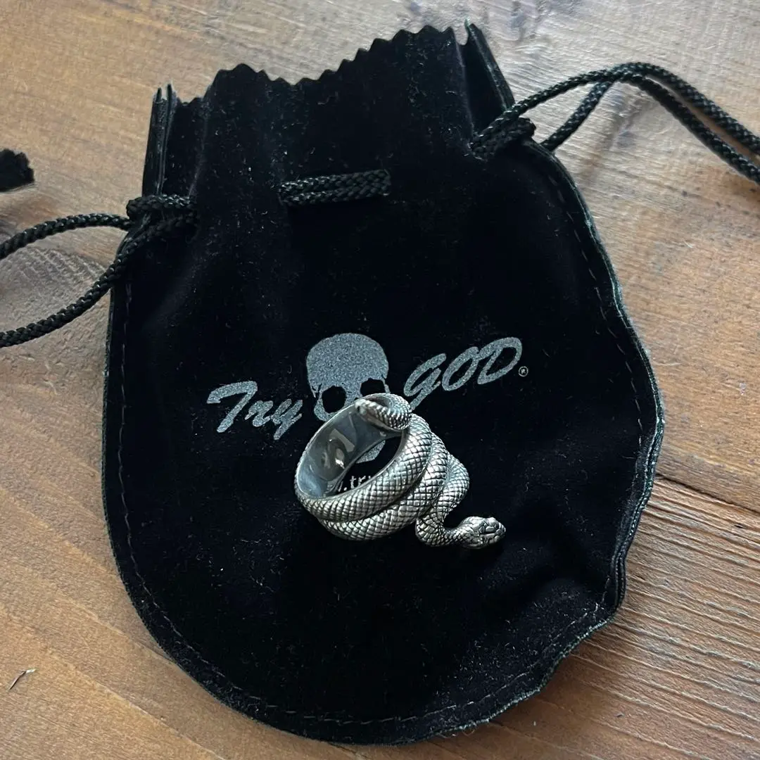 重厚カムタム トライゴッドTryGod スネークスカルキーチェーン 925 トライゴッド☆TryGod スネークスカルキーチェーン - メルカリ